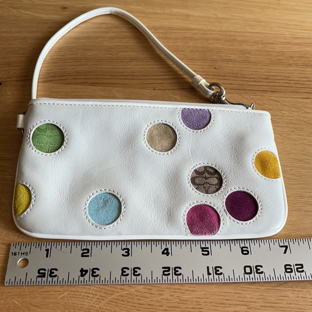 Coach wristlet rare!!! Fun and playful design.